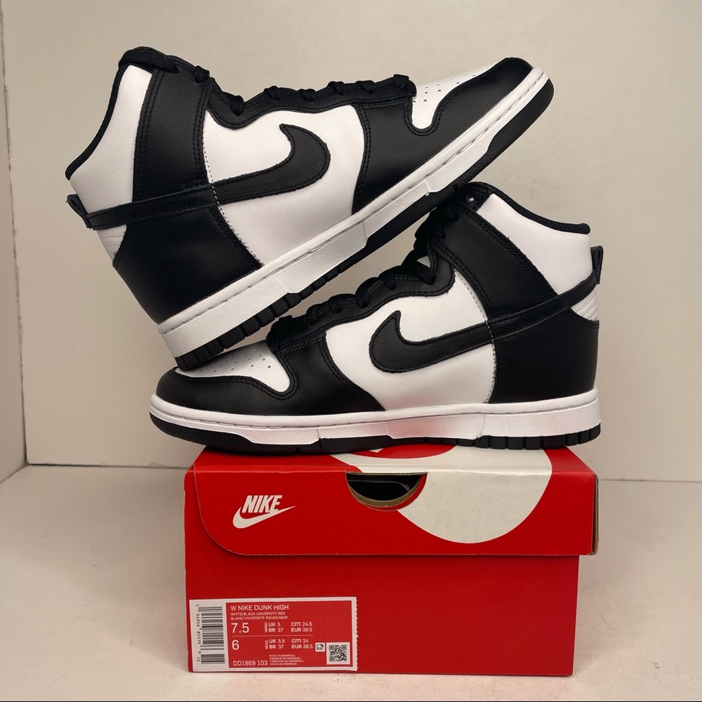 Nike Dunk High WMNS “Panda/Twist/Black White” NEW 2021 - Picture 3 of 4